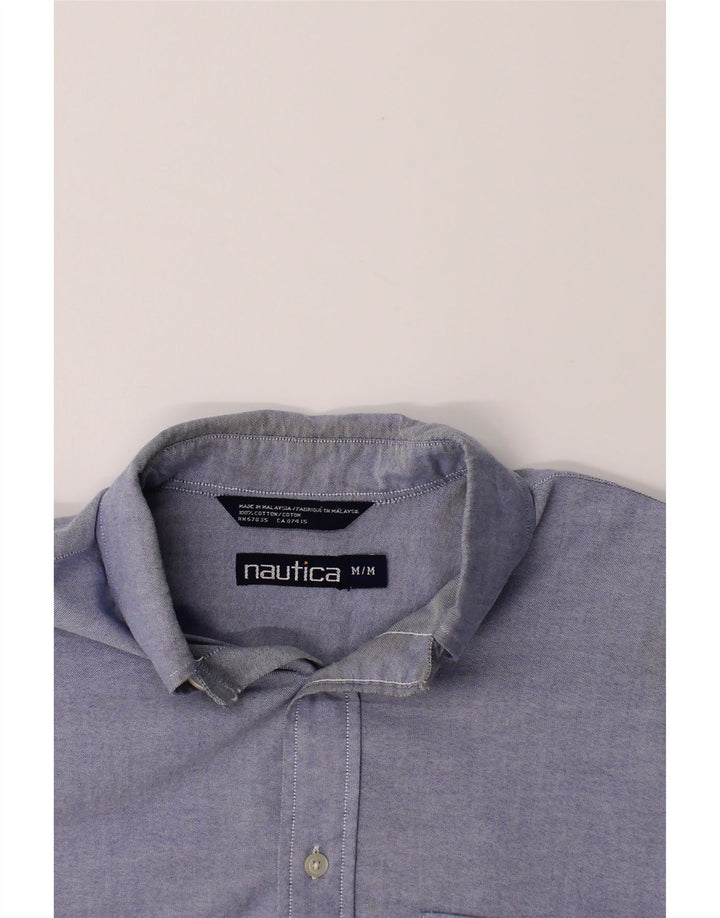 NAUTICA Mens Shirt Medium Blue Cotton Vintage Nautica and Second-Hand Nautica from Messina Hembry 