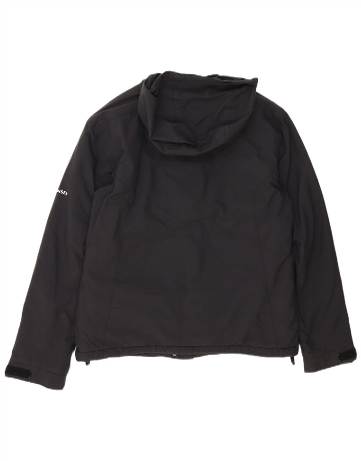 Jaqueta corta-vento feminina Helly Hansen com capuz Reino Unido 14 médio preto