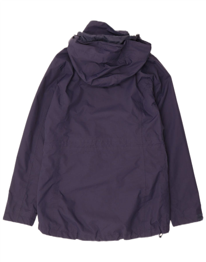 Capa de chuva feminina com capuz Mountain Warehouse UK 10 pequena azul marinho nylon