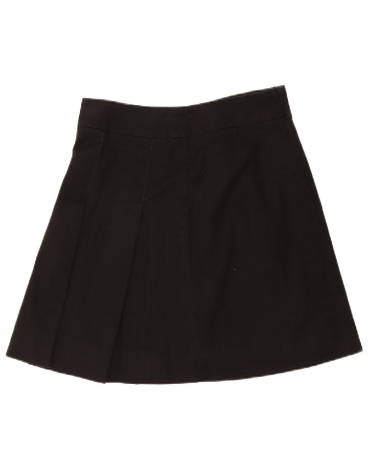 Minissaia feminina ZARA média W30 algodão preto