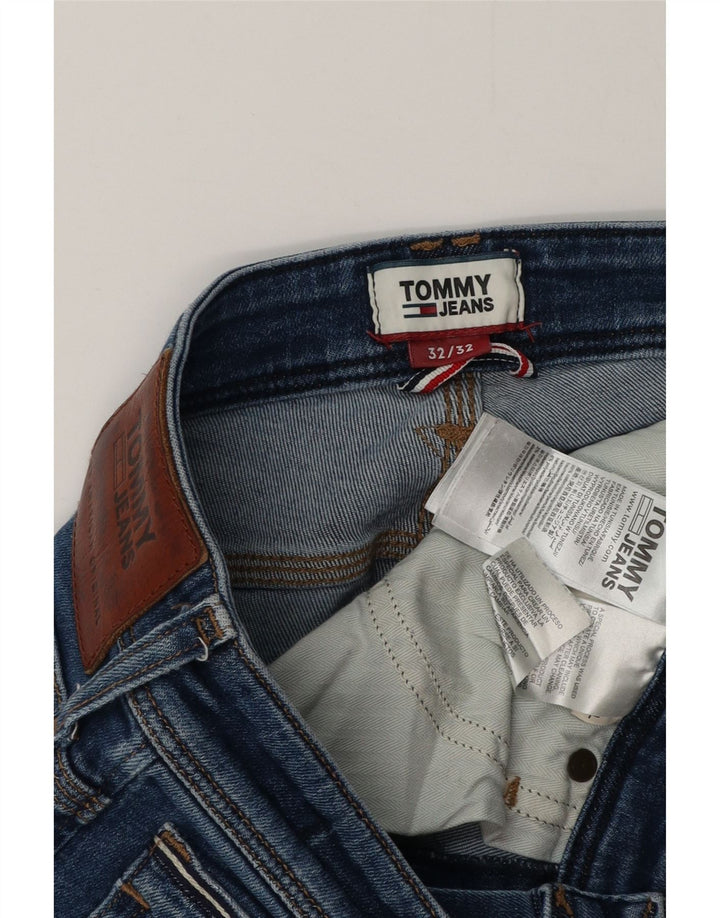 Jeans feminino Tommy Hilfiger Bootcut W32 L32 azul algodão