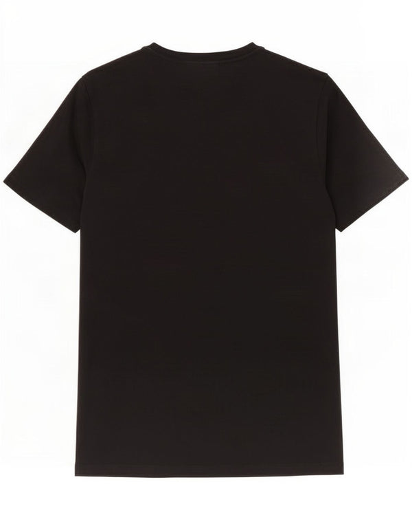 Camiseta masculina Calvin Klein com estampa gráfica pequena de algodão preto