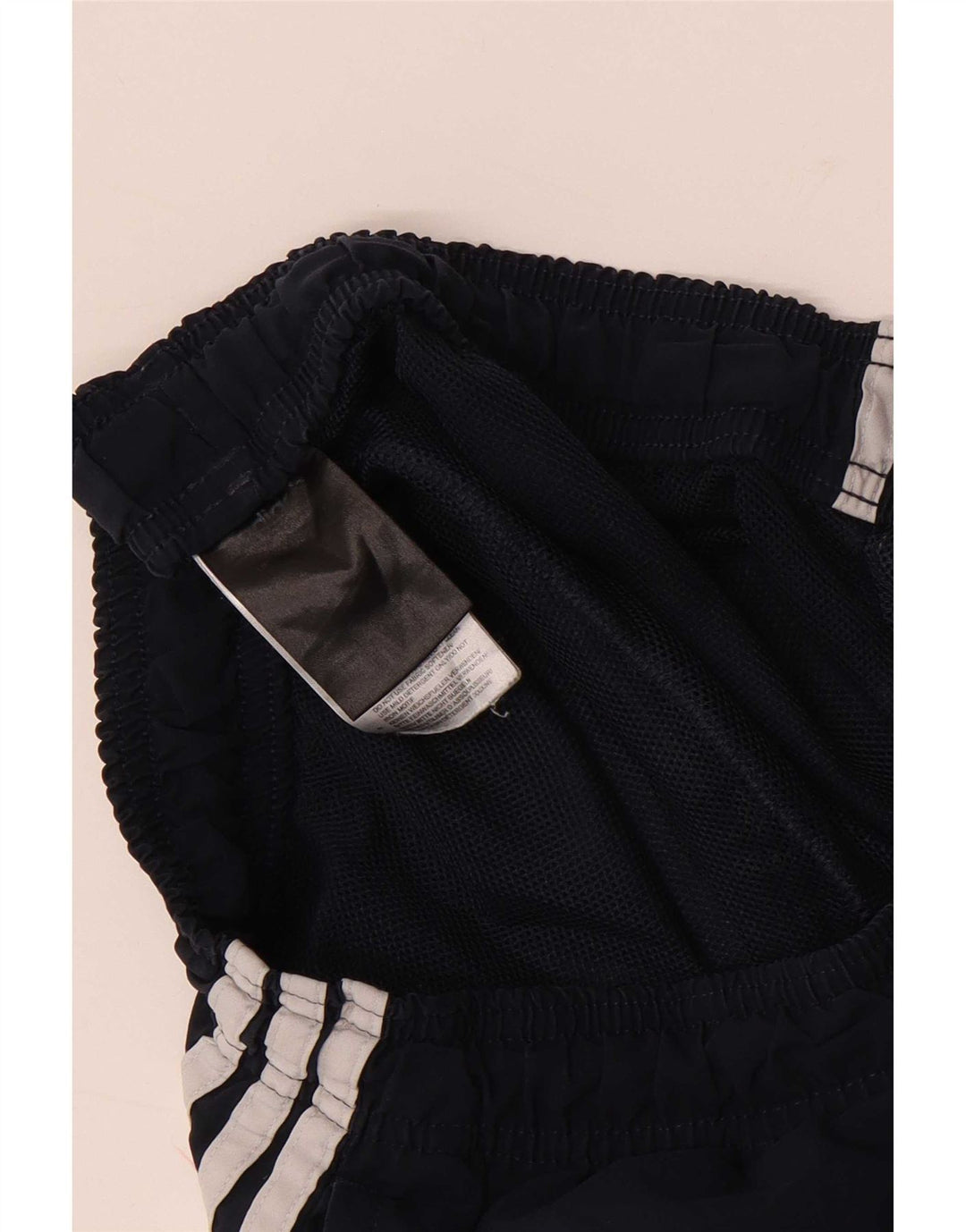 Shorts esportivos masculinos Adidas pequenos poliéster azul marinho