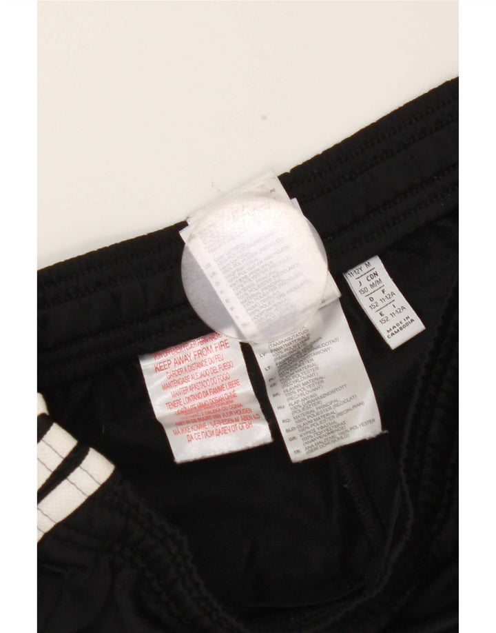 Adidas meninos calças de treino joggers 11-12 anos preto poliéster