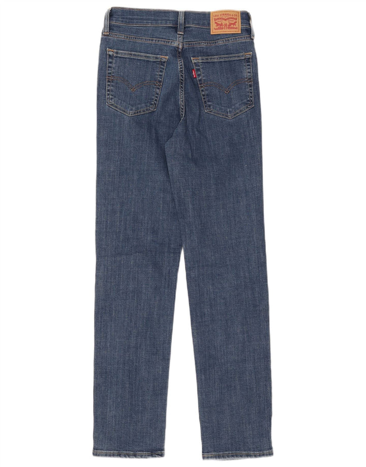 Calça jeans feminina LEVI'S 724 cintura alta reta W27 L30 algodão azul