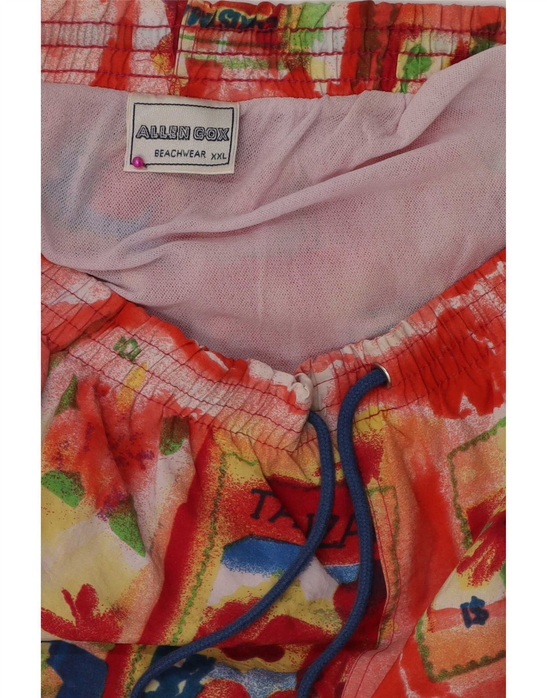 Shorts de natação masculino Allen Cox 2XL poliamida floral multicolorida