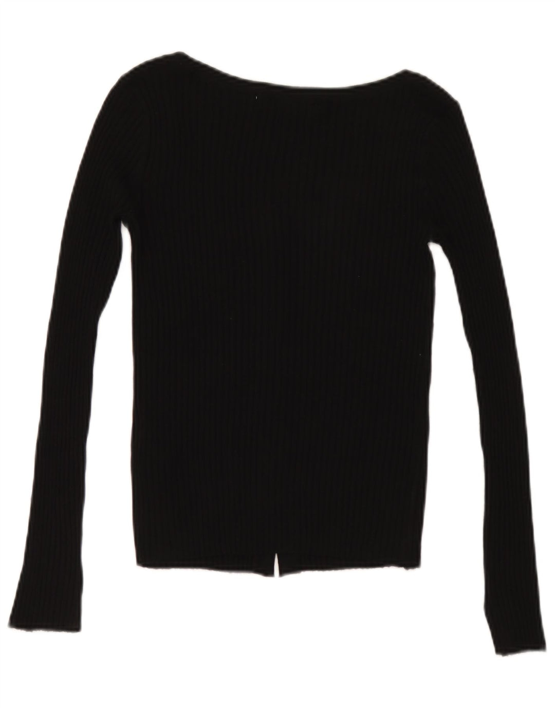 Suéter cardigã feminino Zara Reino Unido 8 pequeno acrílico preto