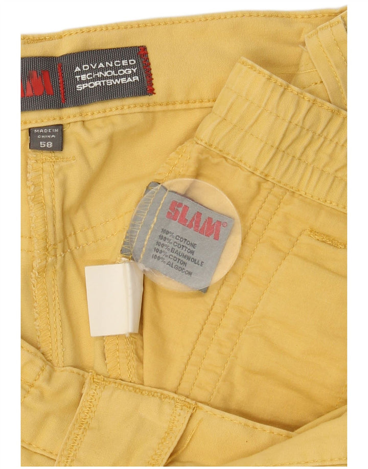 Shorts cargo masculino SLAM IT 58 4XL W42 algodão amarelo