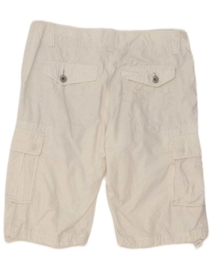 Shorts cargo masculino O'NEILL W34 grande algodão branco