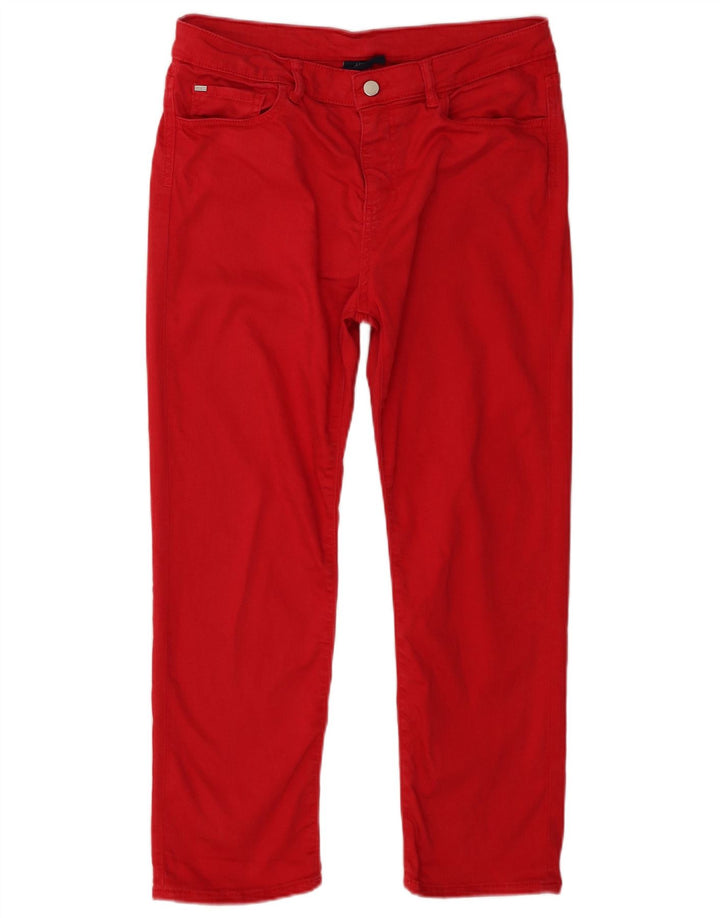 Calça Jeans Slim Feminina Armani W29 L25 Vermelho Lyocell