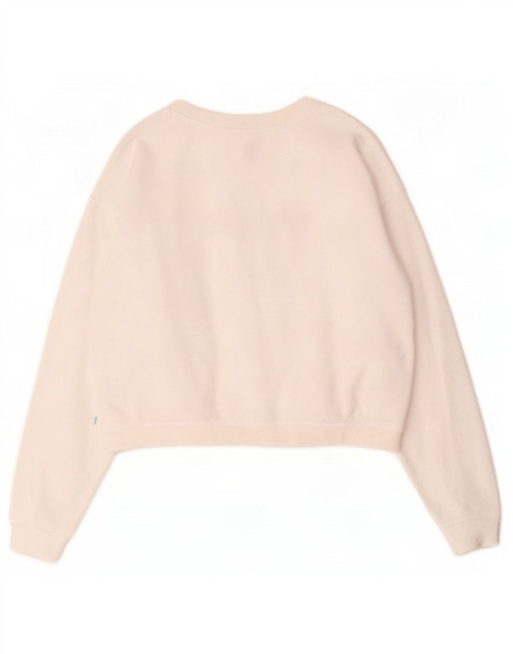 Suéter feminino Roxy com estampa oversized cropped Reino Unido 10 pequeno branco