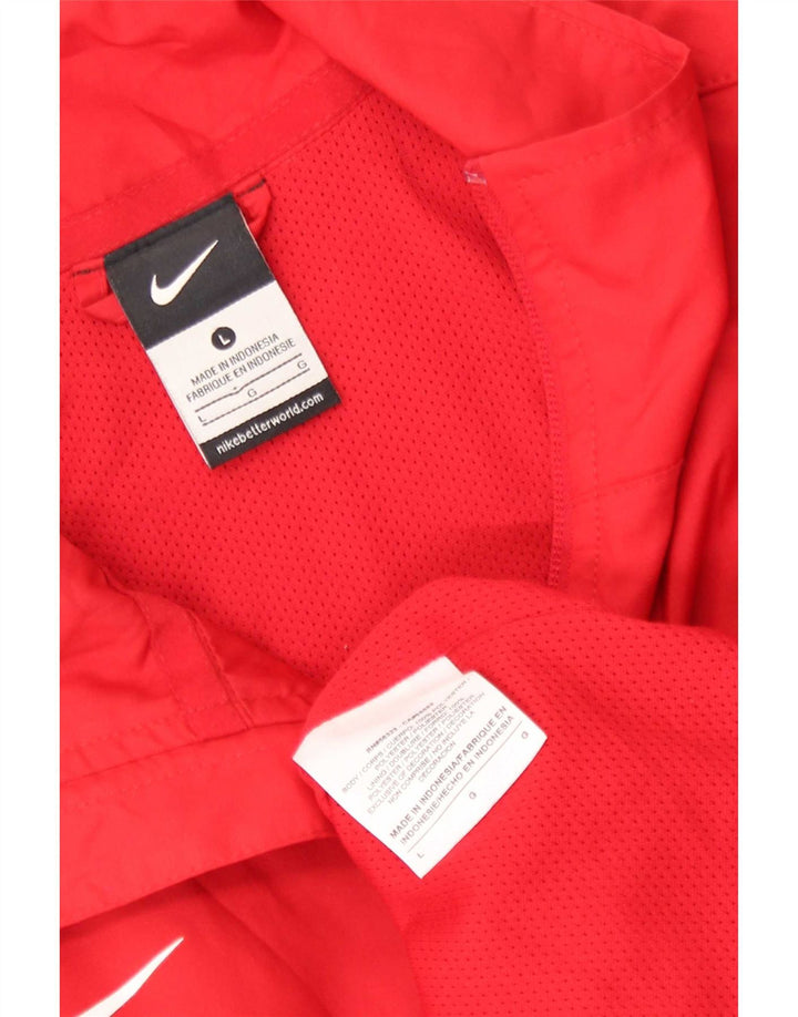 Jaqueta Nike Masculina Treino Top Grande Poliéster Colorblock Vermelho