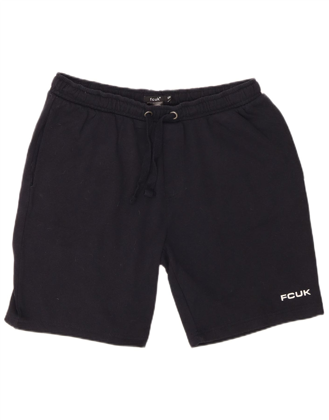 Shorts esportivos masculinos FCUK pequenos azul marinho