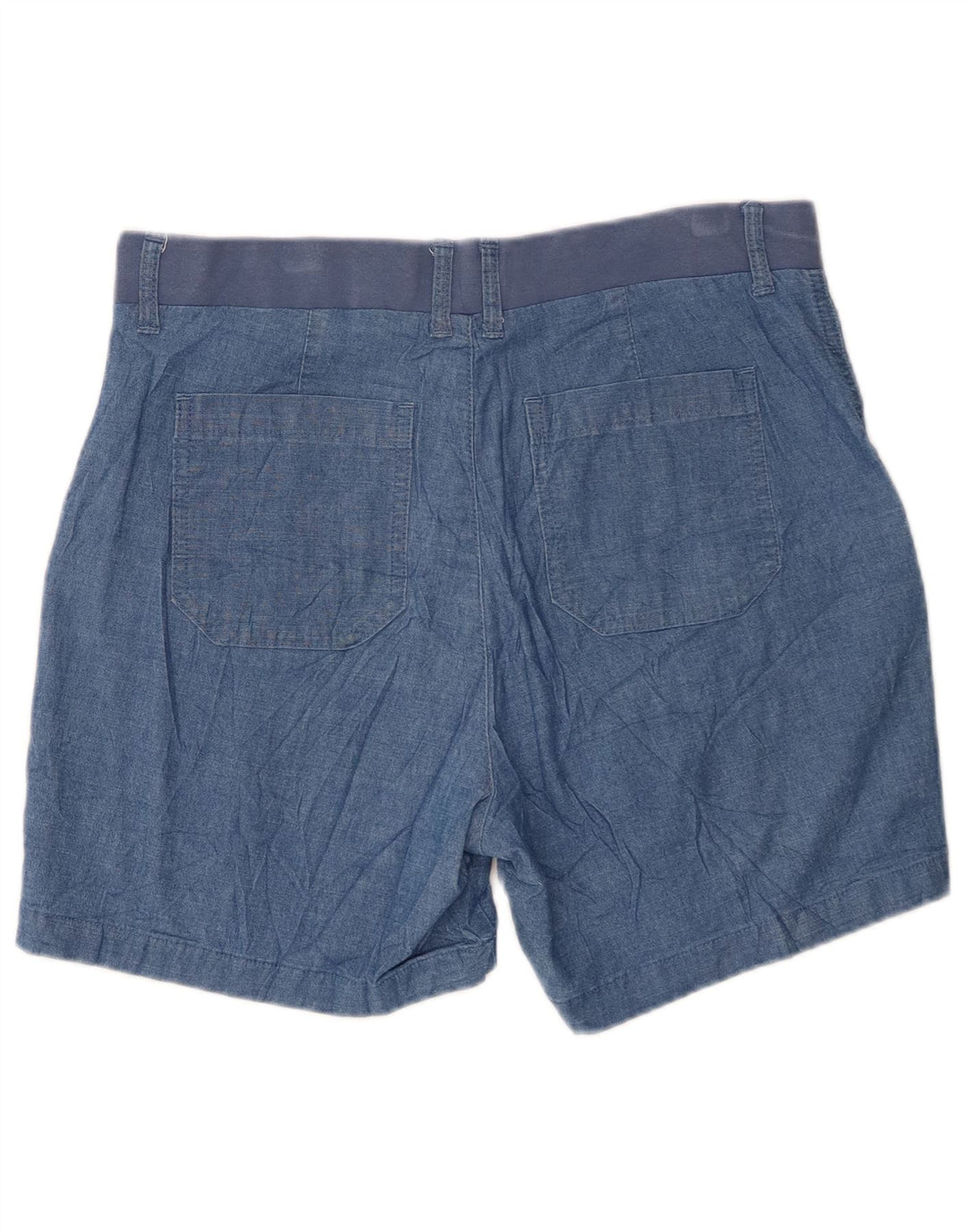 Shorts cargo feminino Lee de cintura média e ajuste relaxado EUA 12 grande W32 algodão azul