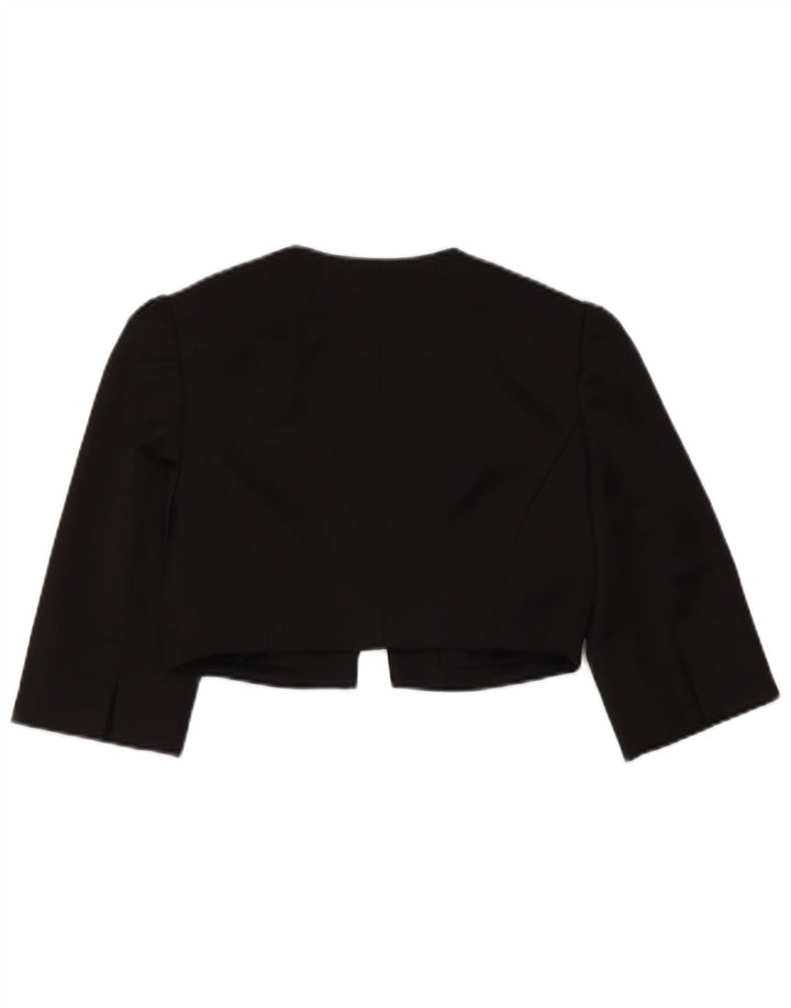 Jaqueta Bolero feminina de manga 3/4 da Coast Reino Unido 8 poliéster preto pequeno