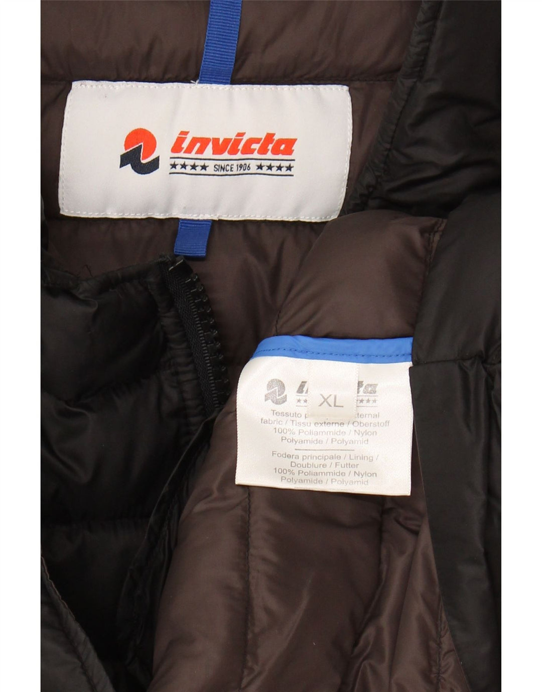 Jaqueta acolchoada masculina INVICTA UK 42 XL poliamida preta