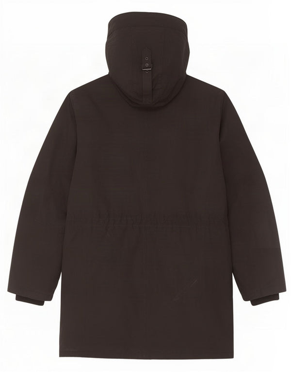 Casaco corta-vento masculino com capuz Michael Kors Reino Unido 40 grande poliéster preto