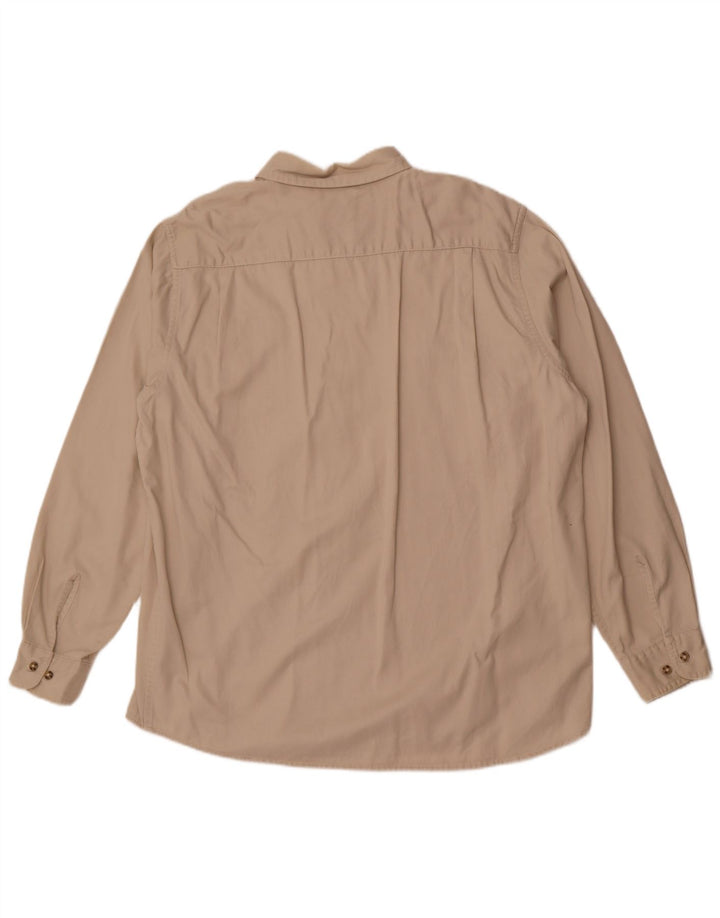 Camisa Wrangler masculina grande de algodão branco