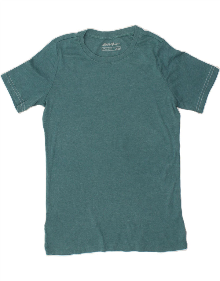 EDDIE BAUER Womens T-Shirt Top UK 14 Large Green Cotton Vintage Eddie Bauer and Second-Hand Eddie Bauer from Messina Hembry 