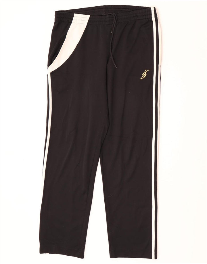 Adidas masculino gráfico calças de treino médio preto colorblock
