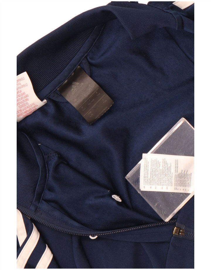 Casaco de treino Adidas menino 13-14 anos azul marinho poliéster