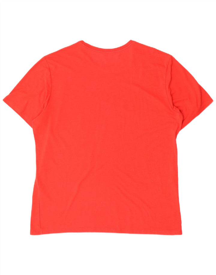 Camiseta gráfica masculina NIKE Top grande poliéster vermelho
