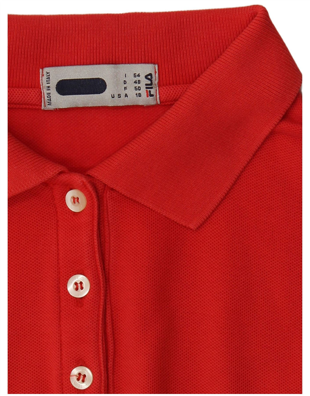 Polo feminino FILA IT 54 3XL vermelho