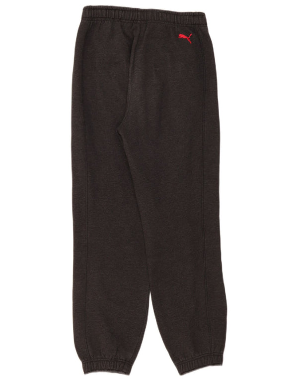 Calça esportiva masculina Puma Graphic Joggers pequena cinza manchada