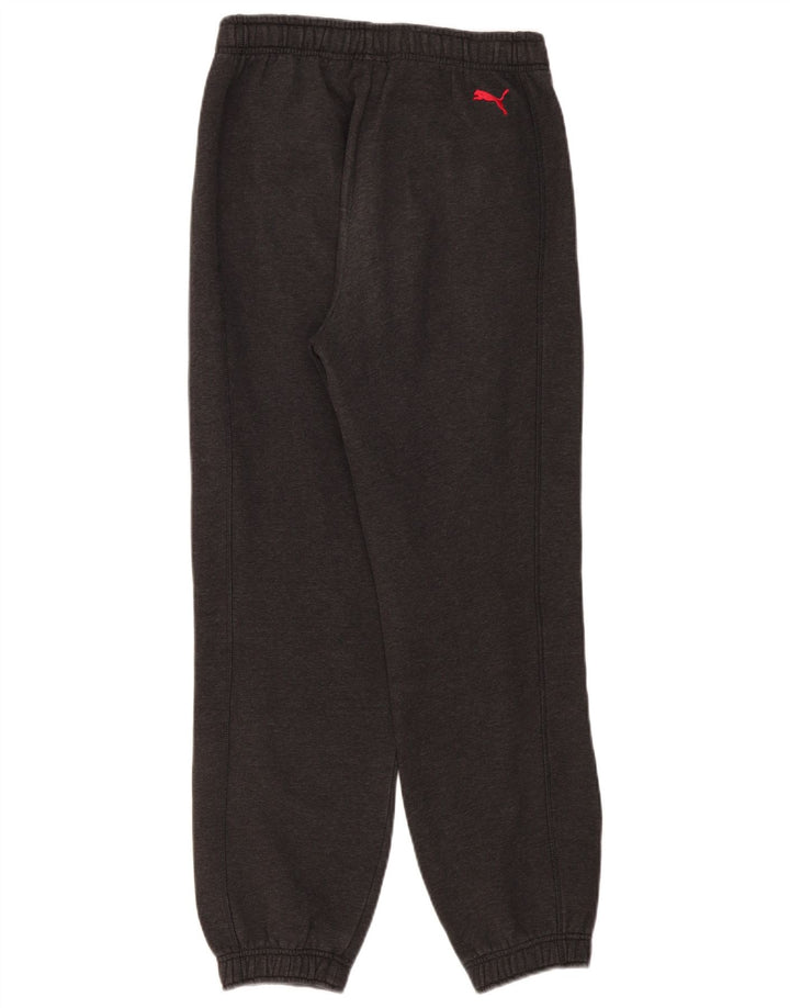 Calça esportiva masculina Puma Graphic Joggers pequena cinza manchada