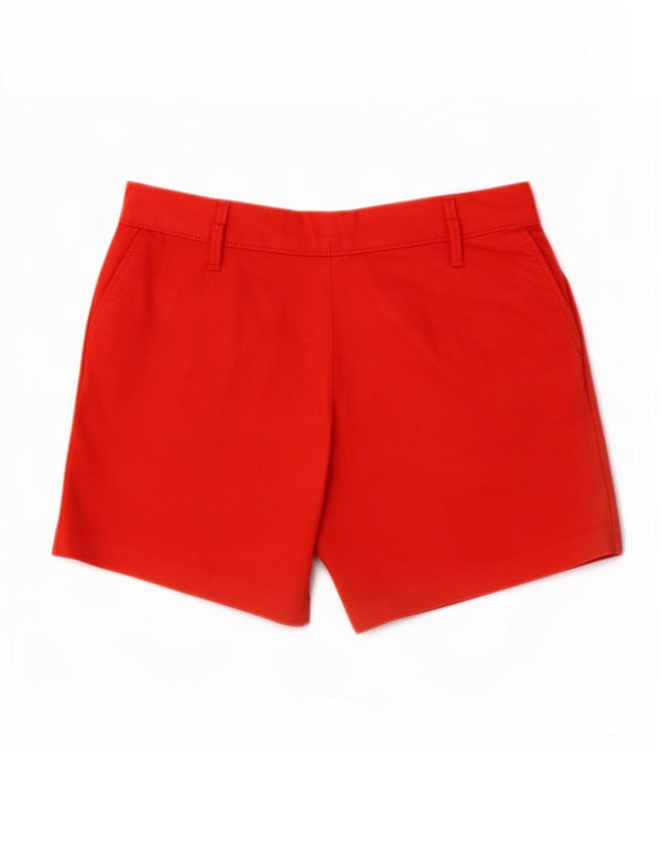 Zara Shorts feminino casual de cintura alta médio W28 vermelho