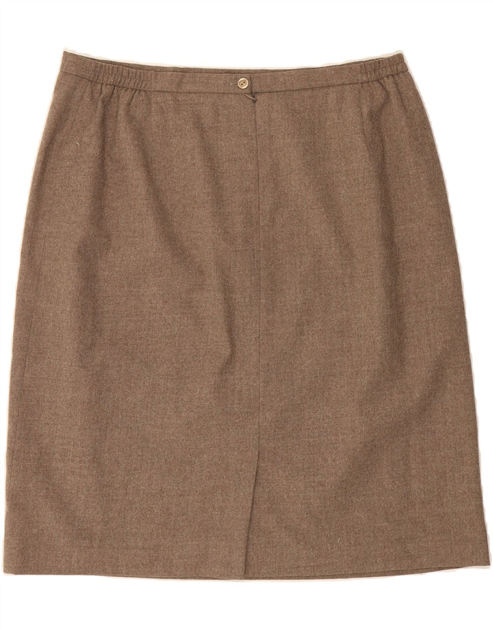 EASTEX Womens Pencil Skirt EU 46 XL W38  Brown Wool Vintage Eastex and Second-Hand Eastex from Messina Hembry 