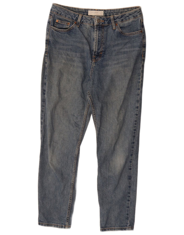 Topshop Mens Slim Jeans W30 L25 Azul Algodão