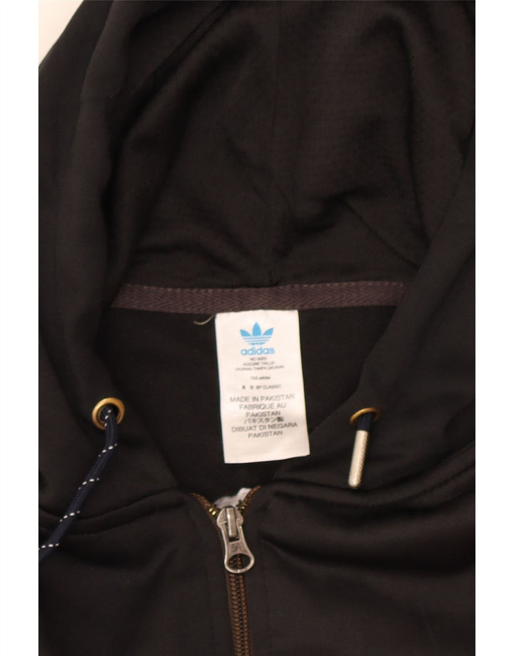 Adidas Mens Zip Hoodie Sweater 2XL Vermelho Colorblock Poliéster