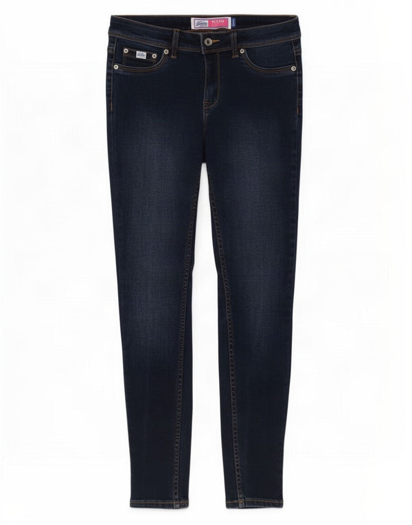 Superdry Feminino Alexia Jegging Jeans W28 L30 Azul Algodão