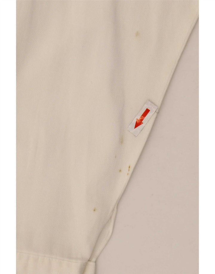 Camisa feminina vintage UK 16 grande branca