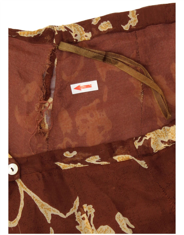 Saia feminina Pheder grande W34 marrom floral