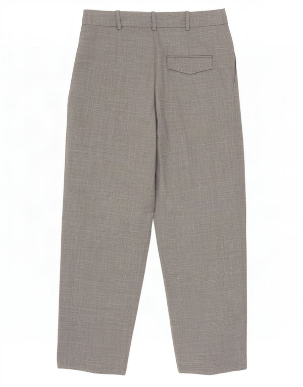 Calça feminina Topshop folgada e cortada Reino Unido 12 médio W28 L24 cinza