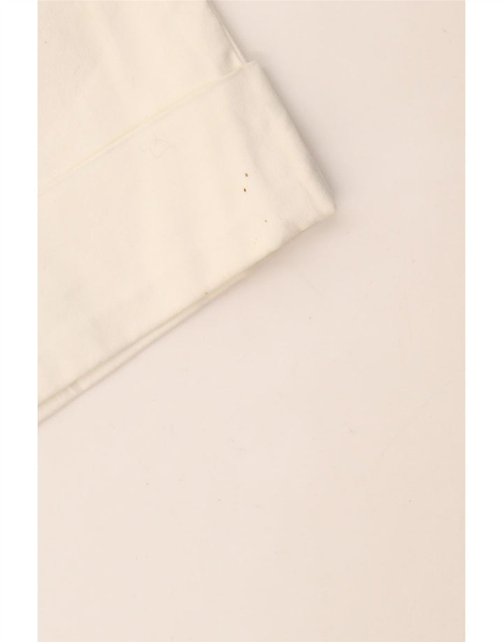 Calça capri feminina CALVIN KLEIN US 12 grande W34 L19 branco