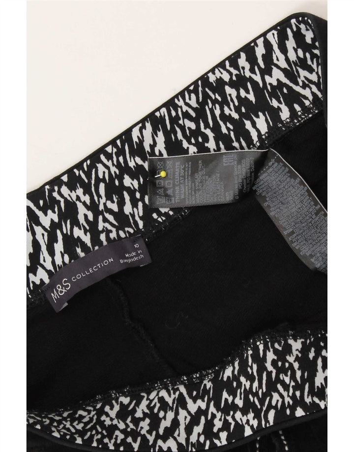 Calça de treino feminina Marks & Spencer Reino Unido 10 pequeno algodão preto