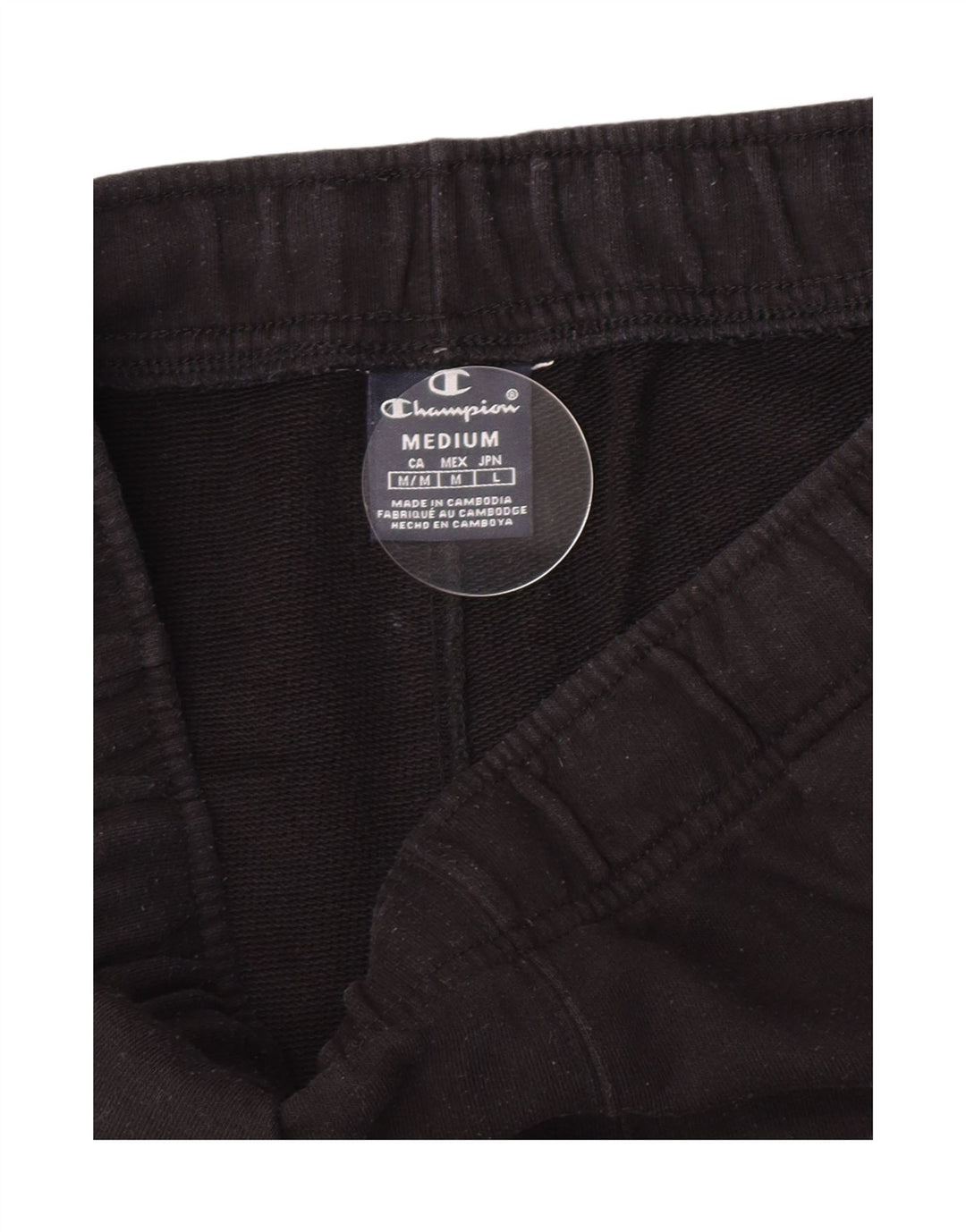 Shorts esportivos masculinos Champion médio preto