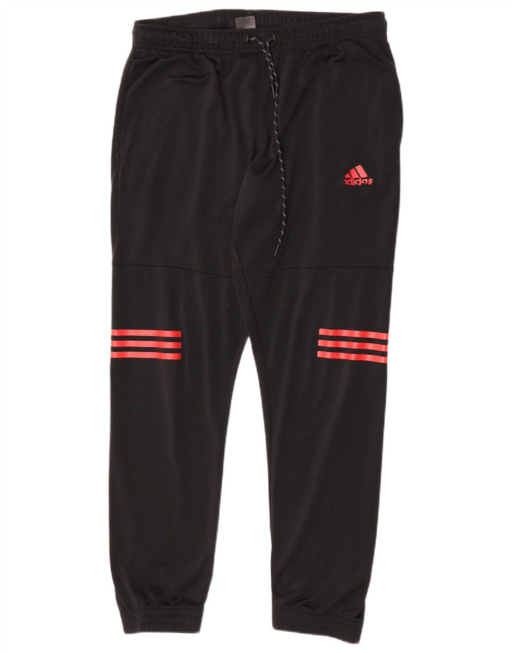 Adidas Mens Treino Calças Joggers Médio Poliéster Preto