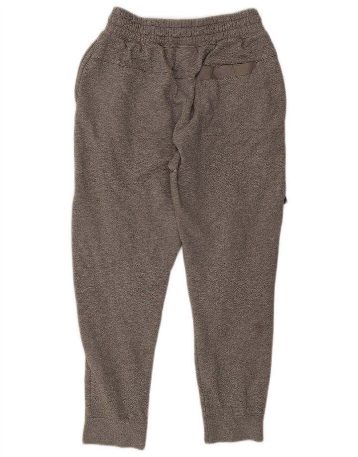 Calça de treino masculina Nike Joggers cinza médio algodão colorblock