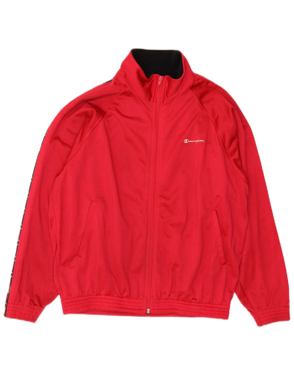 Champion Mens Full Tracksuit Médio Poliéster Vermelho