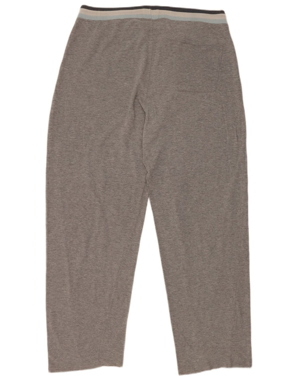 Calça de treino feminina Sergio Tacchini UK 18 XL algodão cinza