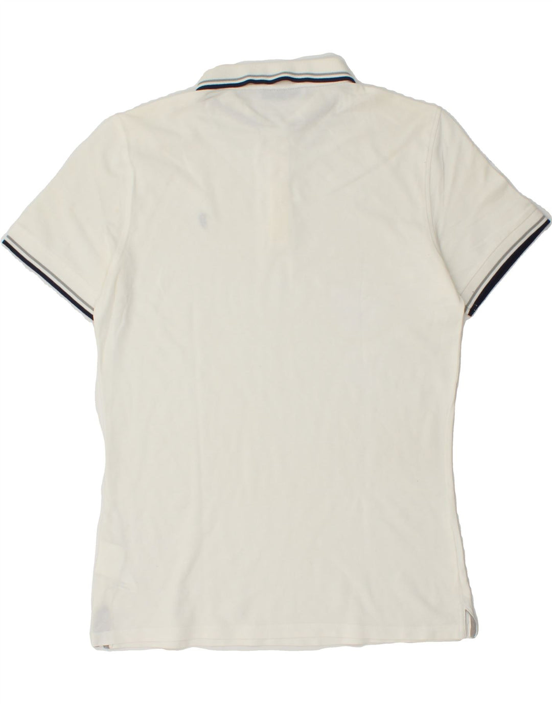 TRUSSARDI JEANS Mens Polo Shirt Large White Cotton Vintage Trussardi Jeans and Second-Hand Trussardi Jeans from Messina Hembry 