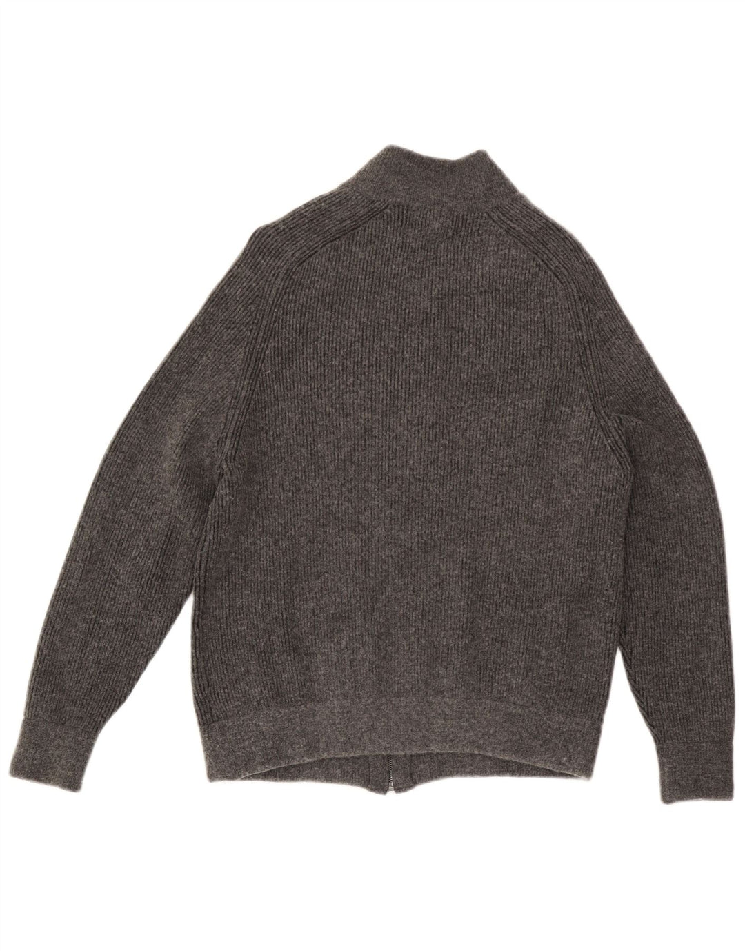 Suéter cardigã masculino Marks & Spencer grande algodão cinza