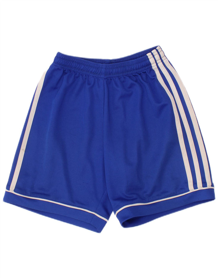 Shorts esportivos Adidas Boys Climalite 9-10 anos azul poliéster