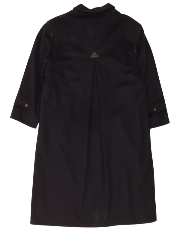 Sobretudo masculino Zeiler UK 40 grande lã virgem azul marinho