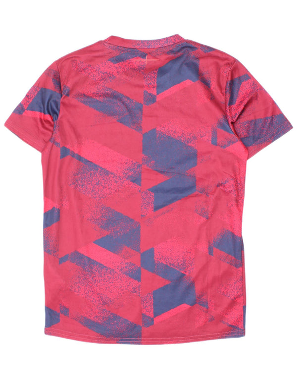 Camiseta Umbro Boys Graphic Top 11-12 Anos Borgonha Poliéster Geométrico