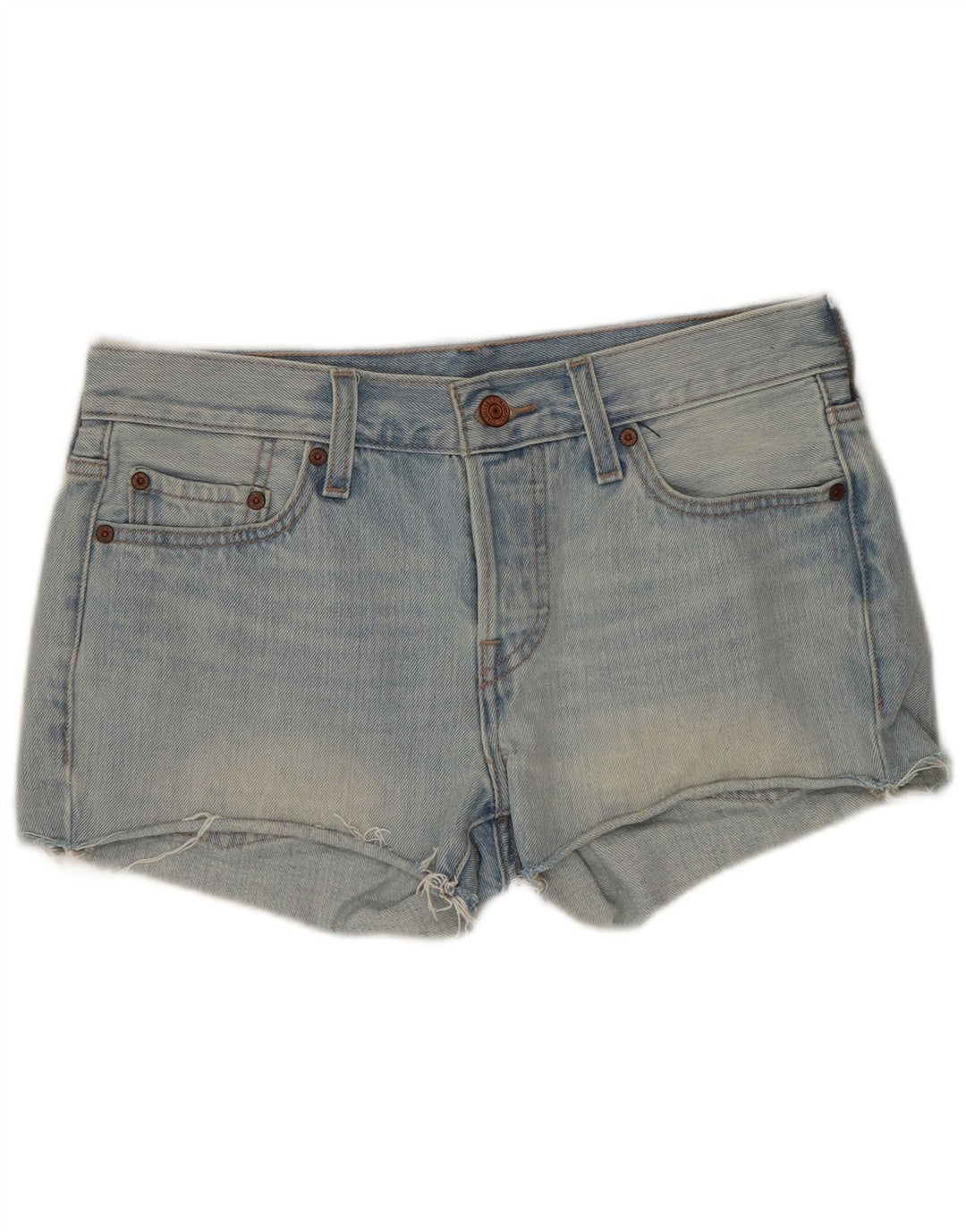 Shorts jeans feminino Levi's W25 XS azul algodão